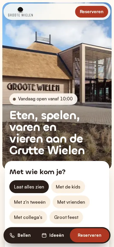 Richting C op een telefoon